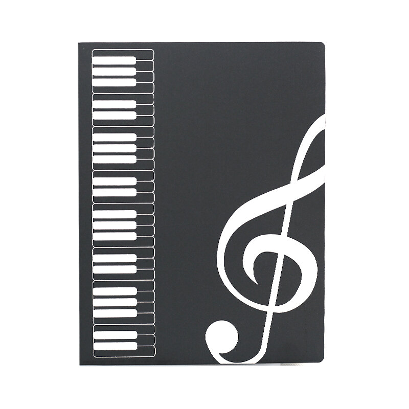 ورقة مجلد ملف تخزين الموسيقى ، ورقة حامل ، مثالية لممارسة البيانو والكمان وأدوات اللعب ، حجم A4 ، 40 صفحة