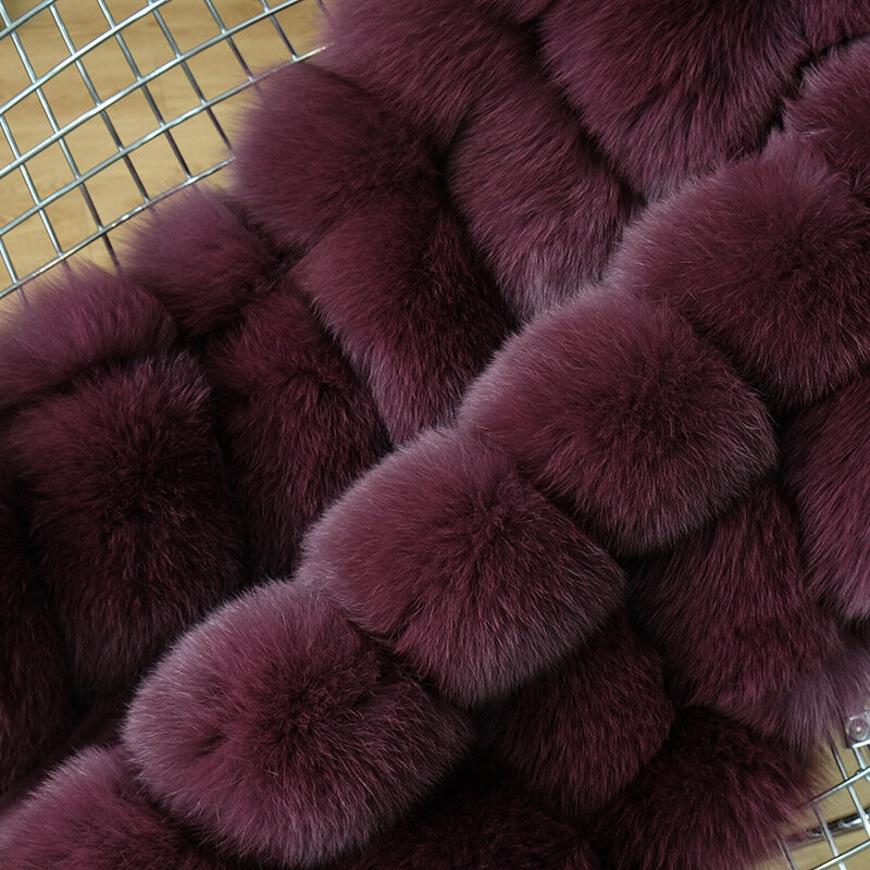 JKP الشتاء سترة نسائية ريال فوكس معطف الفرو الإناث معطف الفرو الطبيعي فروي جودة عالية ساخنة جديدة الدافئة في الهواء الطلق الموضة