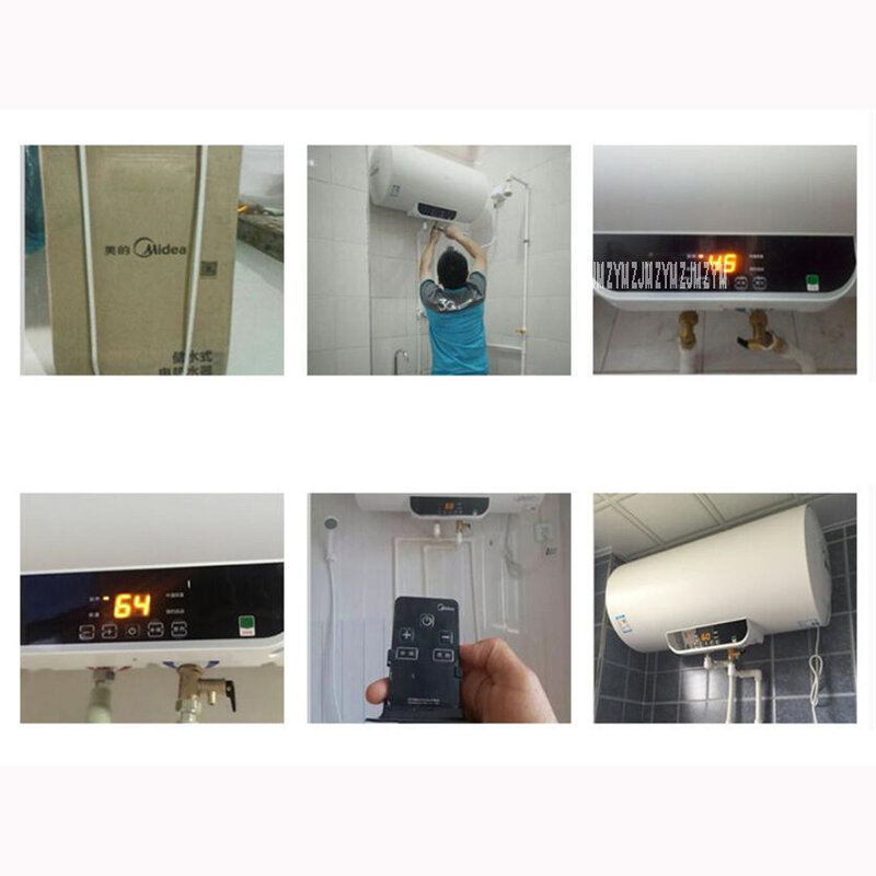 1 قطعة 60L 2100W المياه سخان الحمام تخزين المياه الكهربائية سخان المياه الحنفية LCD عرض درجة الحرارة التحكم عن بعد F60-15WB5(Y)