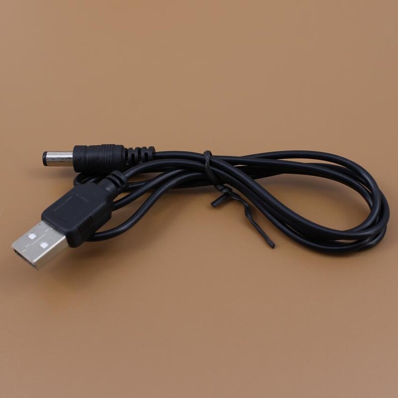 يوكسي Generic USB إلى 5.5 مللي متر/2.1 مللي متر 5 فولت تيار مستمر برميل جاك كابل الطاقة