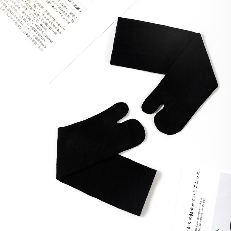 جوارب عالية مصنوعة من القطن الخالص والفخذ مصنوعة من الكيمونو الياباني جوارب تنكري للبنات بإصبعين سوكا طويلة/قصيرة أنبوب مفرغ للأصابع جوارب ثابتة