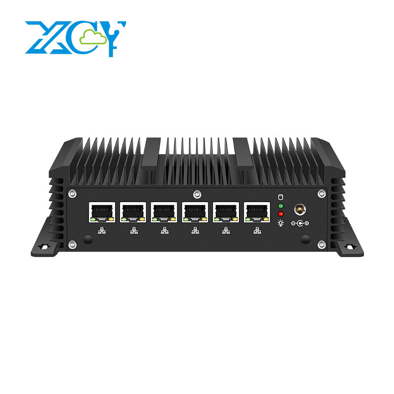 XCY أجهزة جدار الحماية كمبيوتر صغير إنتل كور i3-8145U 6x جيجابت إيثرنت WAN/LAN RS232 HDMI 4xUSB المؤسسة راوتر ل Pfsense