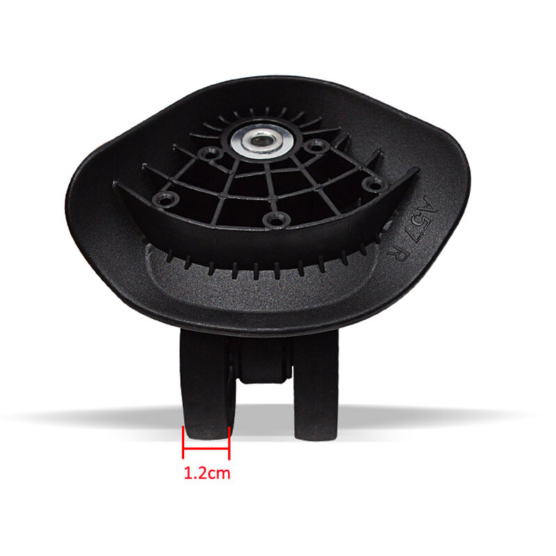 عجلة استبدال الأمتعة قطب عالمي أسود صف مزدوج للحقائب A57-FSL