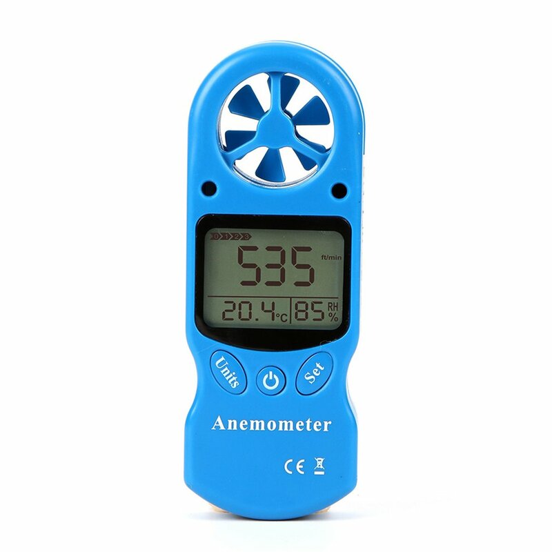 مصغرة متعددة الأغراض مقياس شدة الريح الرقمية مقياس شدة الريح LCD TL-300 سرعة الرياح الرطوبة متر مع ميزان الحرارة الرطوبة