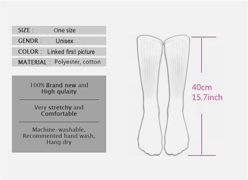 جديد المسالك البولية الجوارب عالية الجوارب شخصية مخصصة للجنسين الكبار الجوارب شعبية هدايا عيد في سن المراهقة الجوارب