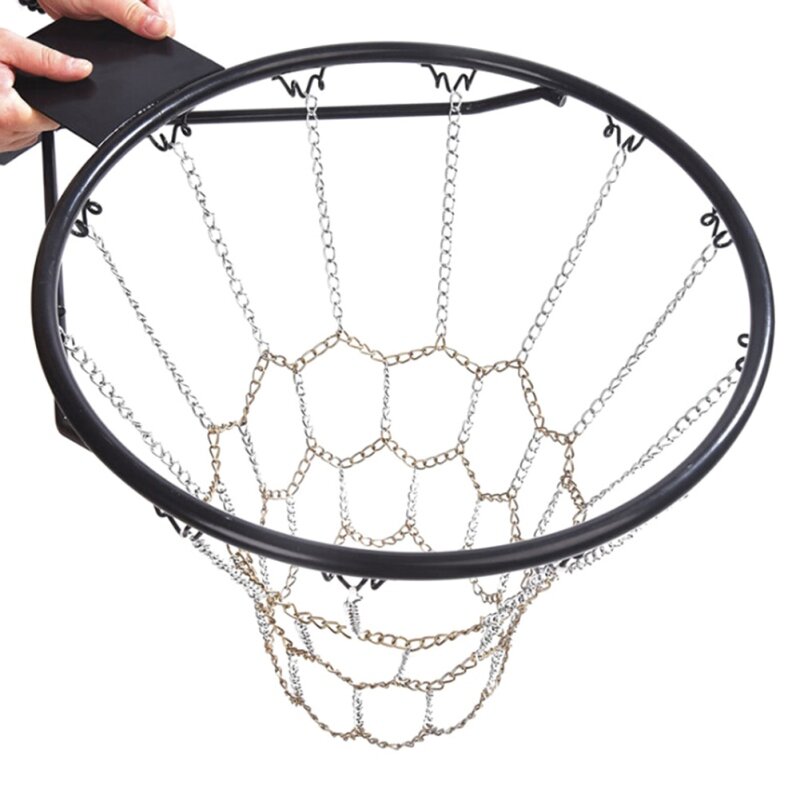 سلسلة فولاذية لكرة السلة للأماكن الخارجية ، سلسلة مجلفنة ، شبكة كرة سلة متينة ، إكسسوارات كرة السلة ، 1: