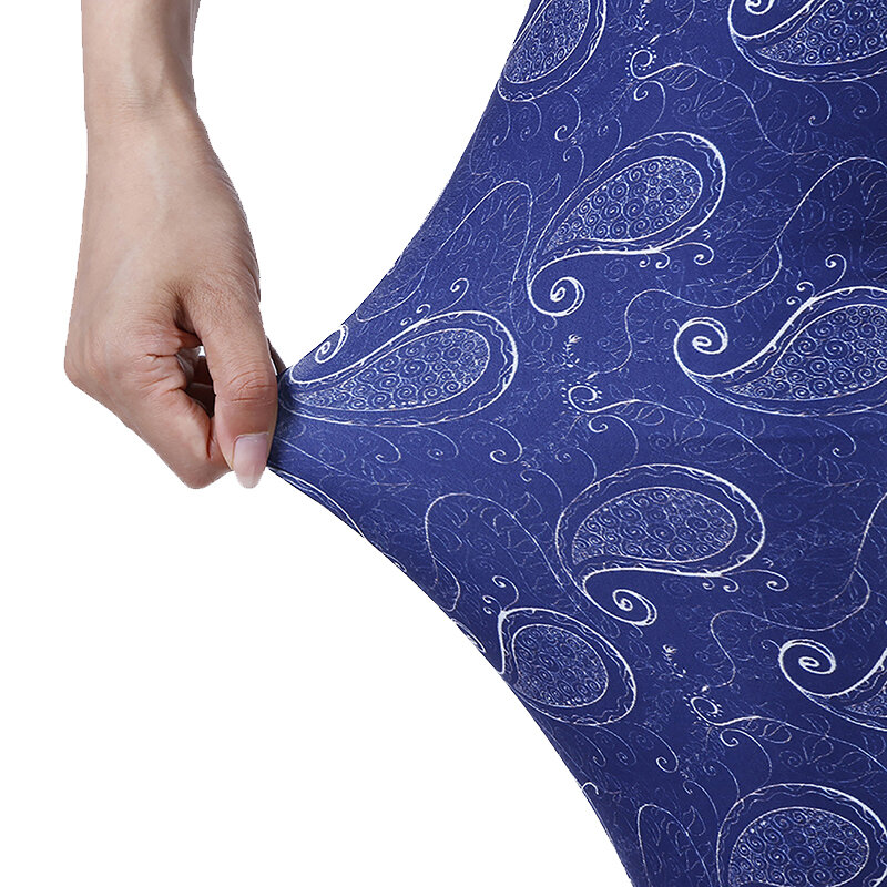 VISNXGI موضة عالية الخصر أسفل رفع طماق البحرية كامل الكاجو مطبوعة بنطلون المرأة تجريب سليم jegings سروال شكل قلم رصاص