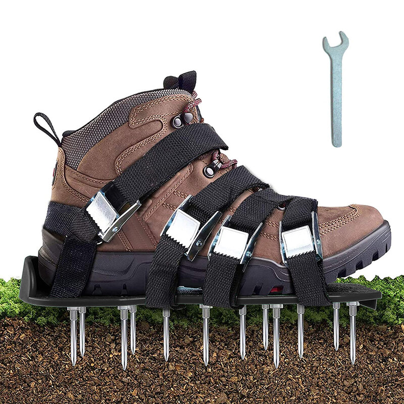 مهوية العشب المسامير الأحذية الصنادل مع 5 الأشرطة قابل للتعديل حجم عالمي لجميع الأحذية أو الأحذية العشب المزارع