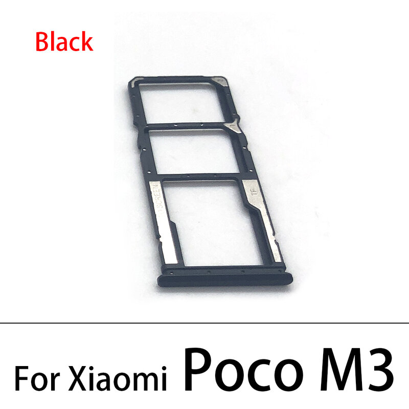 سيم فتحة بطاقة حامل صينية ل شاومي Poco M3 SD بطاقة حامل صينية الهاتف استبدال أجزاء ل شاومي Poco F3 سيم بطاقة صينية