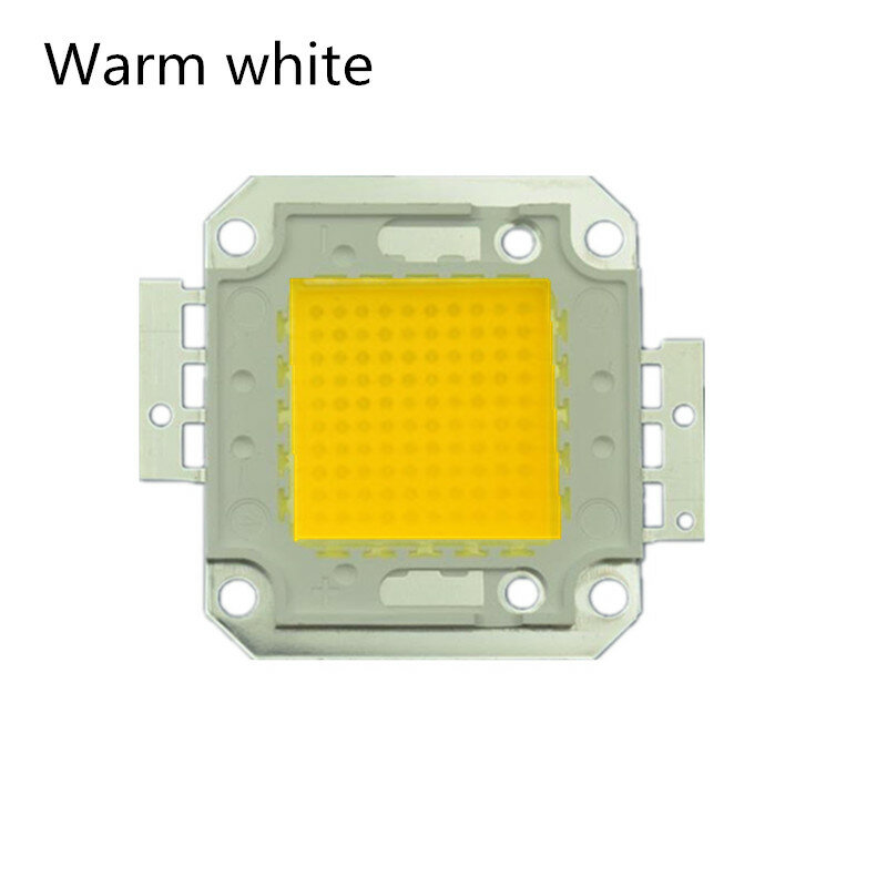 20 قطعة 100 واط LED COB عالية الطاقة المتكاملة حبيبات مصباح مستديرة متفاوتة الأحجام ضوء أبيض دافئ 24 * 42mli 1750MA 10000LM 30 فولت ل ضوء الشارع الغذاء ضوء
