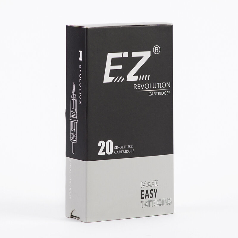 EZ Revolution-خرطوشة إبر الوشم #06 ، 0.20 مللي متر ، كحل دائري للوشم و Microblading ، مكياج دائم للحواجب ، 20 قطعة