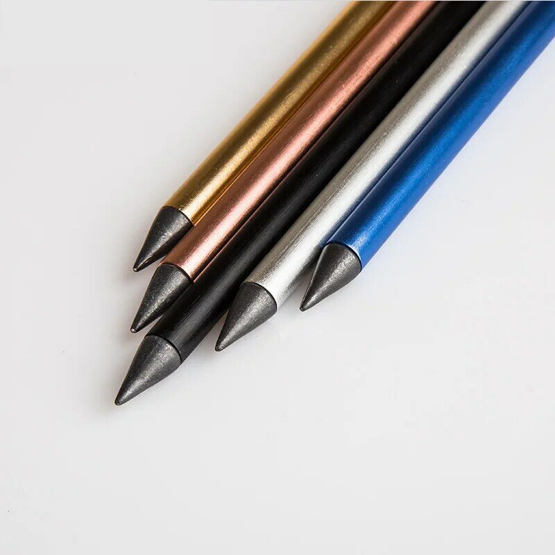 قلم مكتب أبدي غير محدود للكتابة قلم معدني أبدي بدون حبر قلم مكتبي واضح أدوات متينة لوازم الطلاب