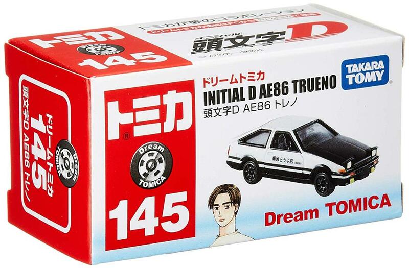 تاكارا تومي دريم توميكا الأولي D AE86 ترونو 1/61 معدن دييكاست سيارات لعبة #145