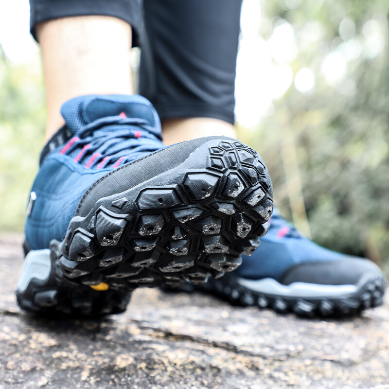 أحذية رياضية للرجال من HUMTTO مناسبة للمشي لمسافات طويلة والرحلات في الجبال والصيد والتخييم والتنزه أحذية رياضية توسيد تسمح بالتهوية