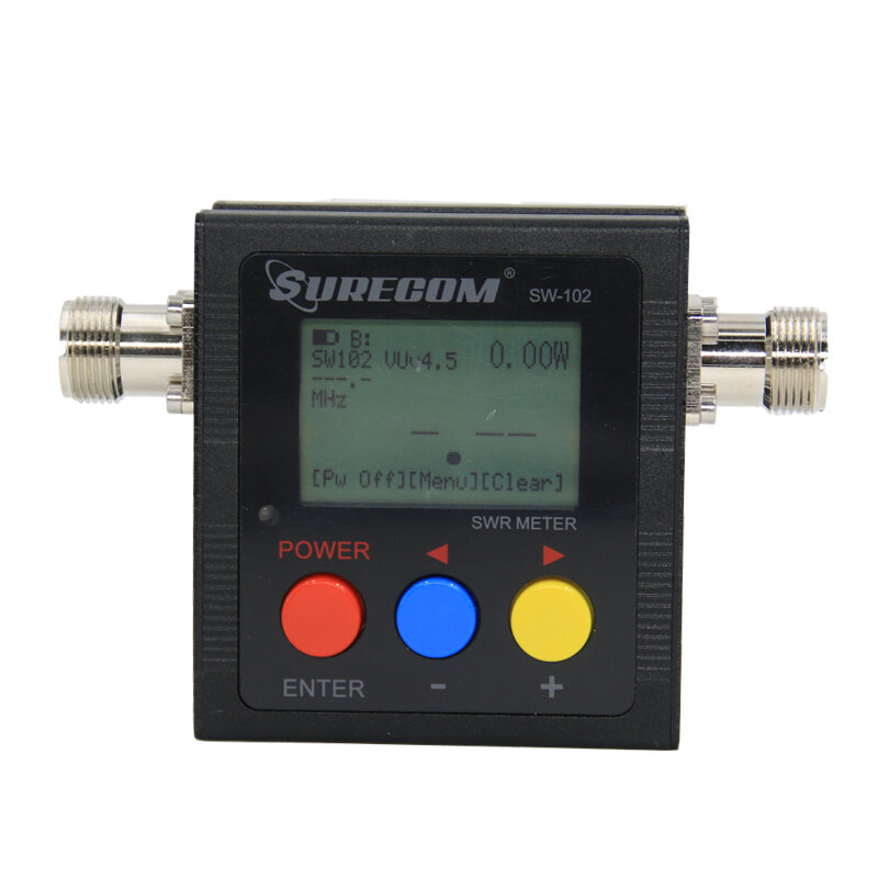 جهاز قياس SURECOM ، جهاز قياس VHF UHF رقمي ، جهاز قياس SWR لراديو ثنائي الاتجاه ، واجهة من النوع M ، من وإلى MHz ، SW102 ، جديد