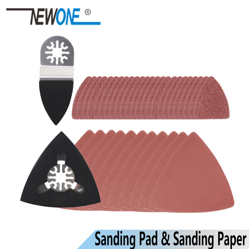 NEWONE تتأرجح أداة الرمال ورقة + الاصبع/مثلث الصنفرة الوسادة ل فين دريميل الطاقة أداة جلخ الصنفرة هوك و حلقة