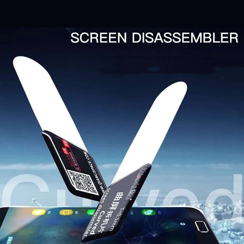2 قطعة Qianli أدوات الهاتف المحمول منحني شاشة LCD افتتاح حدق أدوات رقيقة جدا مرنة الفولاذ المقاوم للصدأ حدق Spudger أدوات
