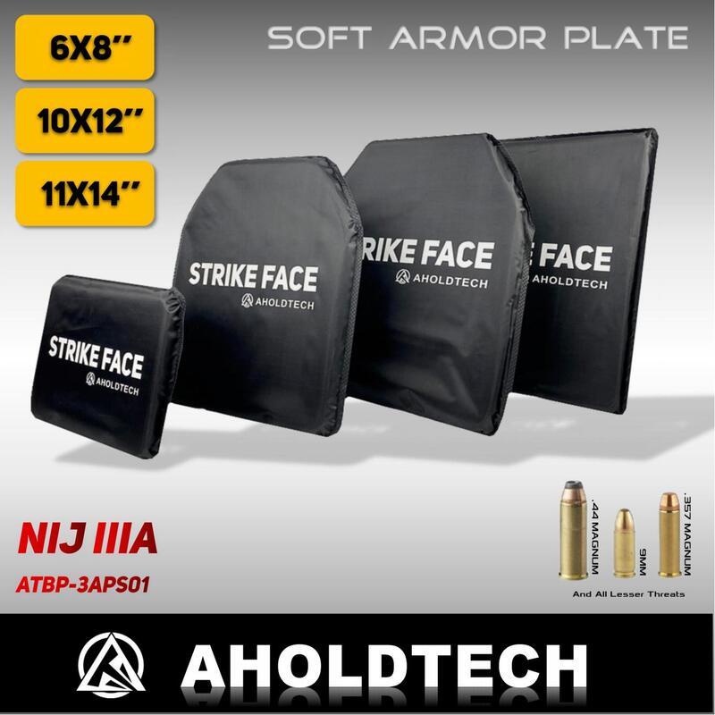Aholdtech-NIJ IIIA لوح بالستي ، سترة مضادة للرصاص ، حقيبة ظهر مضادة للرصاص ، ناعمة وصلبة ، أطباق كبيرة ، 6x8 ، 10x12 ، 11x14