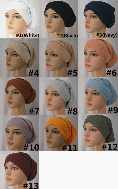 غطاء عمامة قطني للسيدات 2020 غطاء حجاب داخلي إسلامي غطاء رأس إسلامي بونيه عمامة نسائية