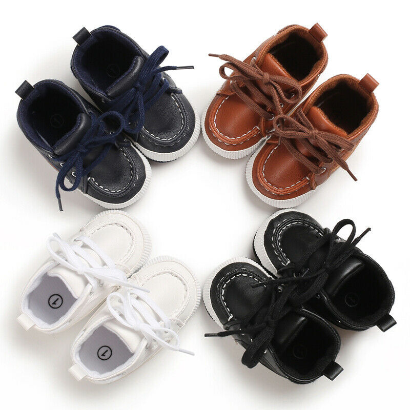 طفل حديث الولادة أحذية رياضية جلدية لينة سرير أحذية رضع أطفال فتيات الصبي Prewalker أحذية 0-18days