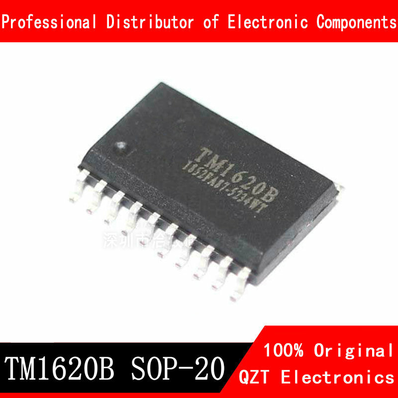 10 قطعة/الوحدة TM1620 TM1620B SOP-20 LED IC جديد الأصلي في الأوراق المالية