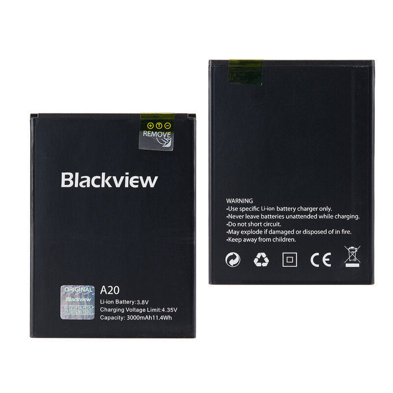 بطارية احتياطية أصلية 100% Blackview A20 3000mAh للهاتف المحمول Blackview A20 A20 Pro + + رقم تتبع