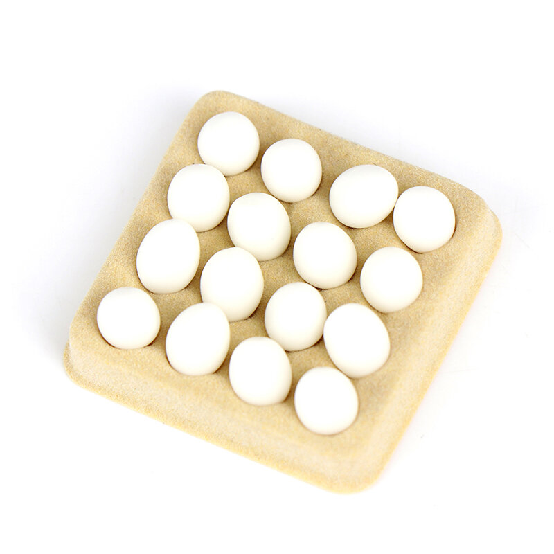 1 مجموعة دمية مصغرة البيض المطبخ الغذاء نموذج التظاهر اللعب محاكاة أثاث لعبة ديكور مطبخ