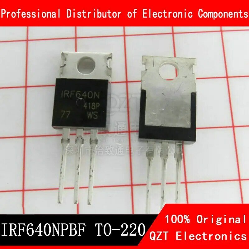10 قطعة IRF640NPBF TO220 IRF640N إلى 220 IRF640 الطاقة MOSFET جديدة ومبتكرة
