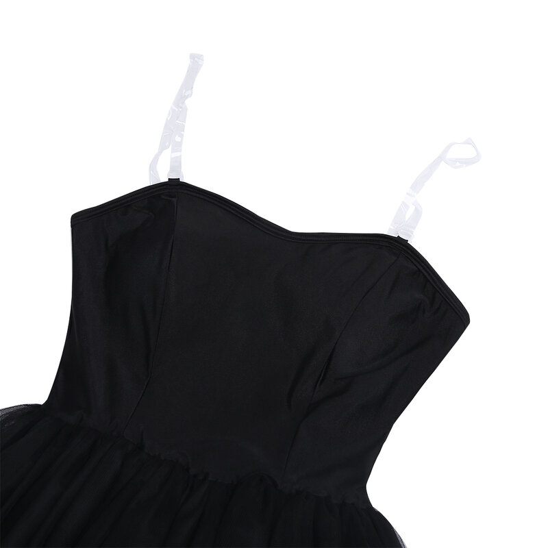 أسود فستان رقص الباليه النساء المهنية سوان الباليه توتو تنورة الأداء يوتار تنورة