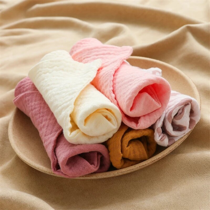 5 قطعة الشاش الطفل منشفة 100% القطن منشفة لعاب الأطفال حديثي الولادة الاستحمام تغذية الوجه منشفة الرضع الشاش منشفة للأطباق