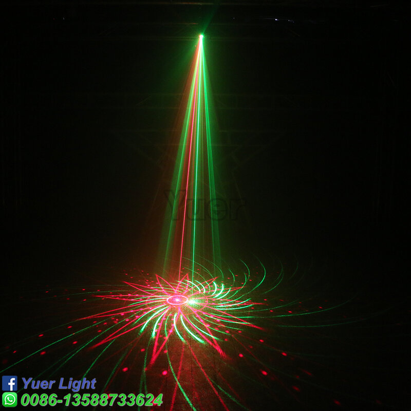 13 واط LED ديسكو ضوء الموسيقى المرحلة أضواء DJ RG الليزر ماجيك الكرة مصباح الصوت المنشط العارض تأثير ضوء لحزب عيد الميلاد