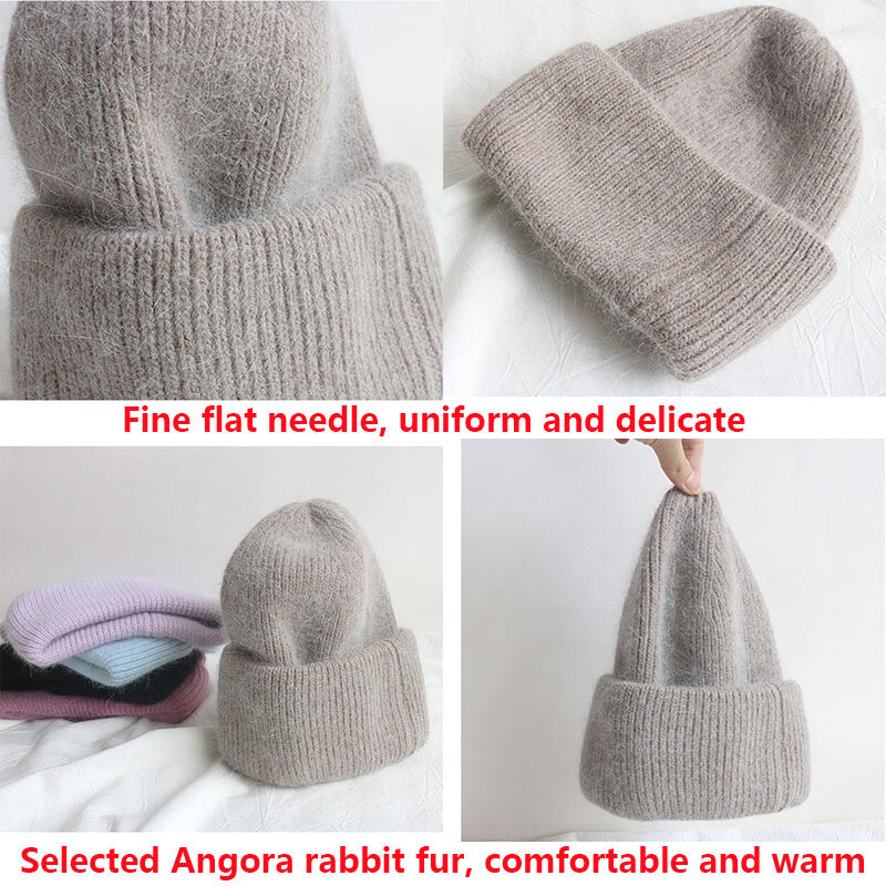 المرأة ريال الأرنب الفراء أحادية اللون قبعة القبعات ، غطاء الكبار ، قبعة رأس ، والأزياء ، الدافئة ، الأكثر مبيعا ، الشتاء