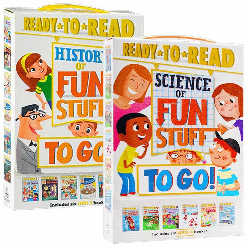 7-12 سنة 12 كتاب/مجموعة جاهزة للقراءة المستوى 3 العلوم/التاريخ الأطفال الإنجليزية كتب مصورة موسوعة متدرج مواد القراءة