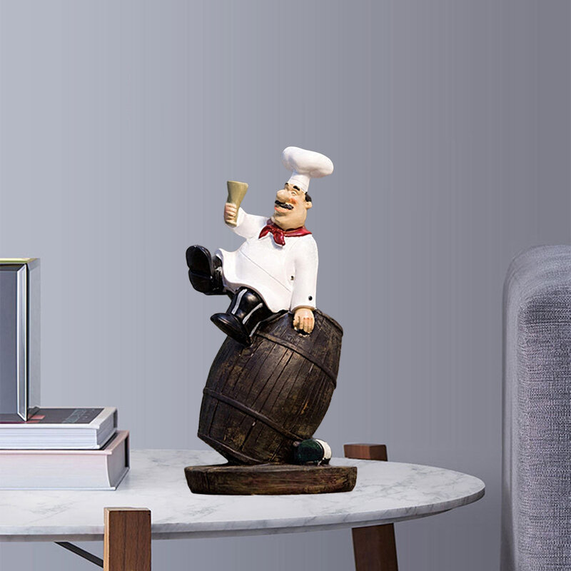 الفرنسية ديكور الشيف تمثال الحلي-ثلاثية الأبعاد الراتنج ديكور المنزل ل الذواقة ديكورات المطبخ و تحصيلها هووسورمينغ