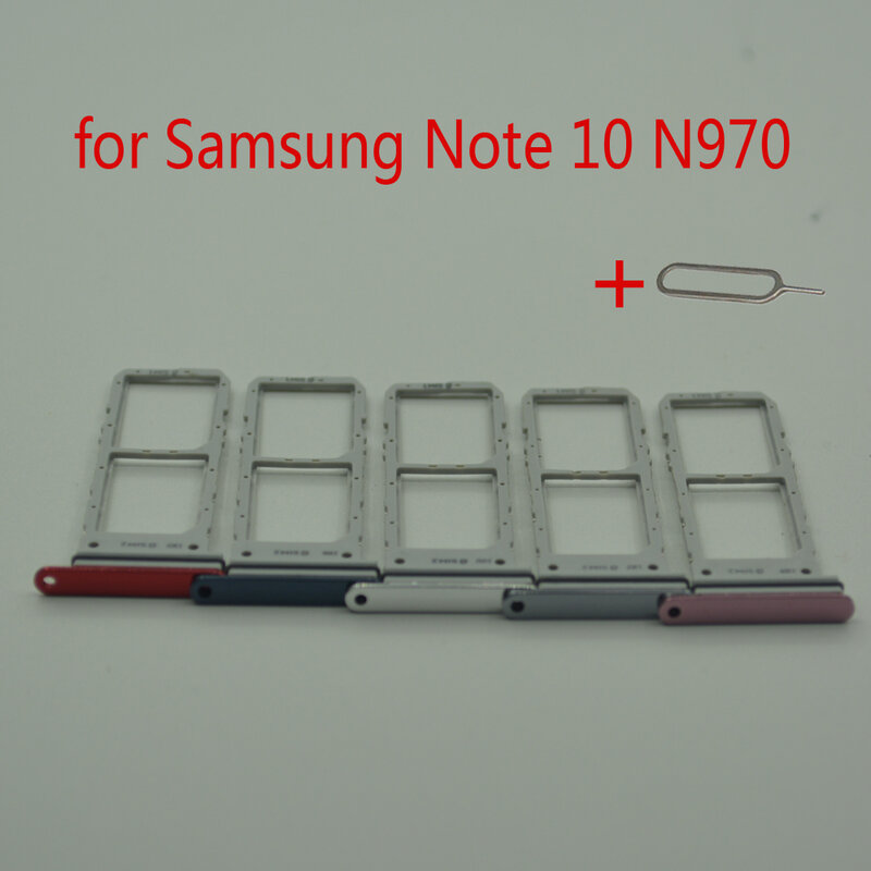 سيم بطاقة محول لسامسونج نوت 10 N970 غالاكسي نوت 10 N970F هيكل للهاتف المحمول الأصلي جديد مايكرو SD بطاقة حامل صينية فتحة