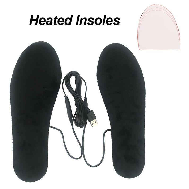 1 مجموعة USB الكهربائية إيفا مرونة الألياف التدفئة النعال الشتاء الدفء أحذية القدم نعل الصلبة لينة قابل للغسل الأحذية وسادة القدم دفئا