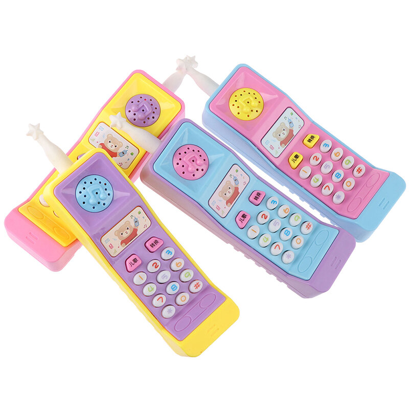 1 قطعة آلة هاتف الاطفال هاتف محمول لعبة آلة التعلم نقطة آلة القراءة البلاستيك الكهربائية دراسة اللعب الصوتية الإلكترونية