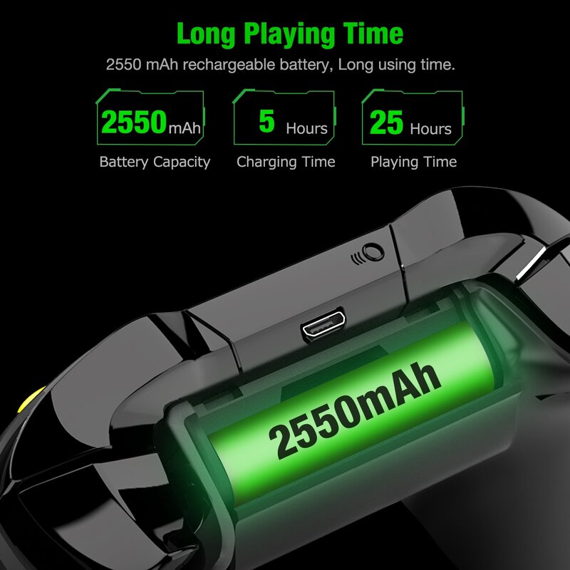 2x2550mAh بطارية ل Xbox سلسلة X عمود شحن ل Xbox One قابلة للشحن baterias ل Xbox سلسلة S + Type-C شاحن بطارية