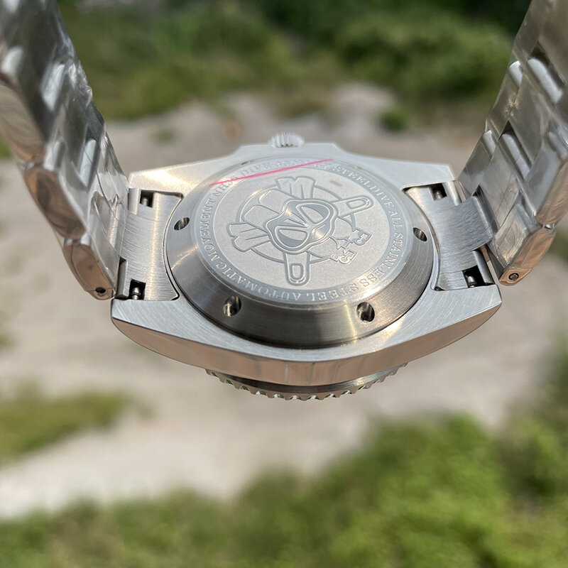 ساعات غطس رجالية من الفولاذ المقاوم للصدأ ماركة steelالغوص SD1953 وصلت حديثًا ساعة أوتوماتيكية NH35 ثنائية اللون مصنوعة من الصلب الذي لا يصدأ مقاومة للماء بطول 300 متر