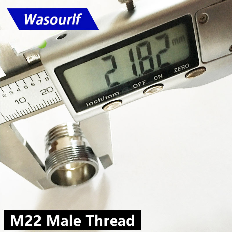 WASOURLF M22-موصل خارجي لنقل الخيط ، G1/2 بوصة ، محول خارجي ، دش ، حمام ، مطبخ ، نحاس ، إكسسوارات صنبور