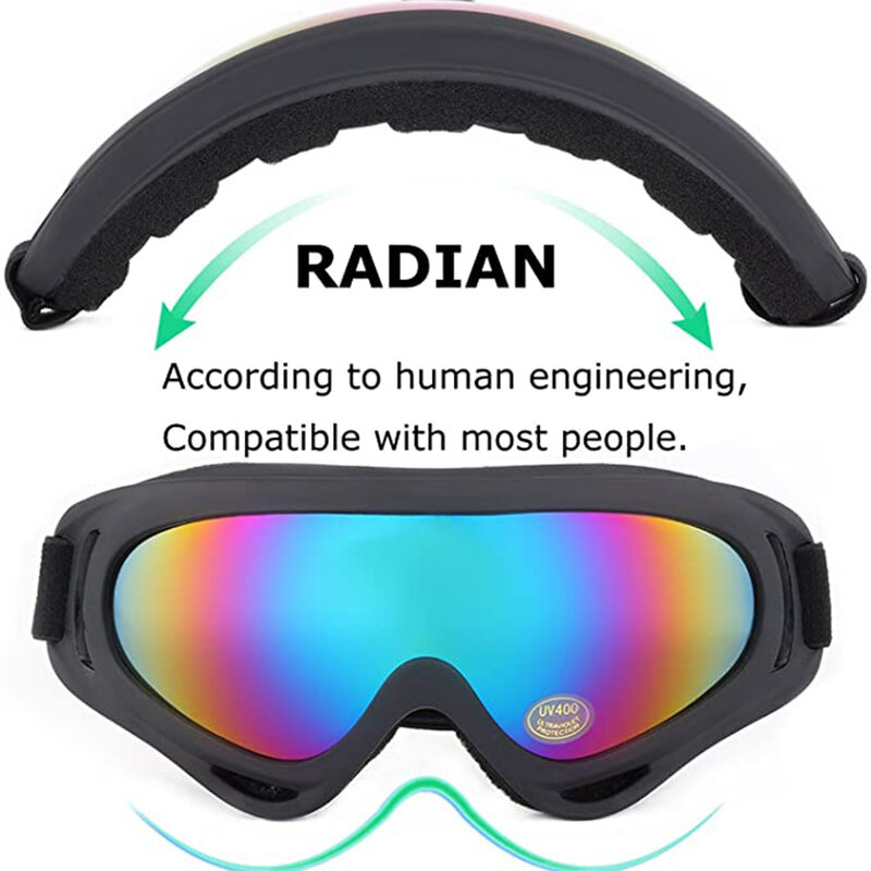 اللون المهنية الثلوج يندبروف X400 UV حماية الرياضة في الهواء الطلق مكافحة الضباب نظارات التزلج على الجليد تزلج نظارات التزلج
