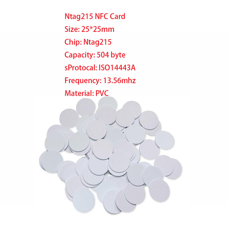 10 قطعة NFC Ntag215 عملة العلامات مفتاح 13.56 ميجا هرتز NTAG 215 العالمي التسمية تتفاعل علامات خفيفة تسميات 25 مللي متر قطر شحن مجاني