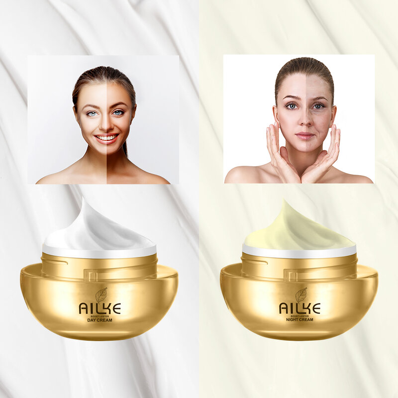 AILKE تبييض بقعة داكنة إزالة جهاز العناية بالوجه كريم مع الكولاجين مكافحة النمش التجاعيد إصلاح النساء قسط الوجه المنتج