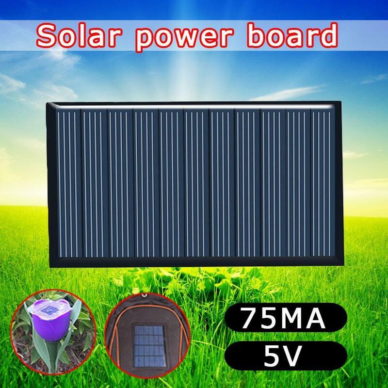 80x45 مللي متر 5 فولت 75mA لوحة طاقة شمسية قطرة الغراء مجلس لتقوم بها بنفسك الألواح الشمسية السيليكون مجلس الكريستالات مصباح حديقة إكسسوارات كهربائية