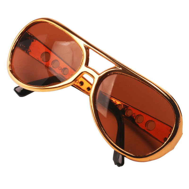 نظارات شمسية للحفلات من الكروم اللامع ، نظارات شمسية كلاسيكية من 60 ، روك ستار