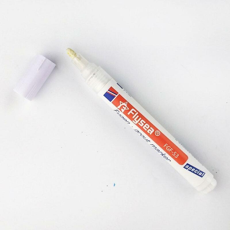 لون القلم الأبيض بلاط الملء الجص القلم بلاط الفجوة إصلاح الحمام الخزف ملء مقاوم للماء قوالب نظافة الطلاء P2N1