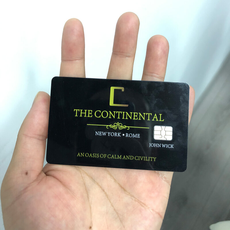 جون ويك كونتيننتال فندق عملة بطاقة تأثيري كيانو ريفز فندق المعادن سبيكة عملات مجموعة الدعائم زي