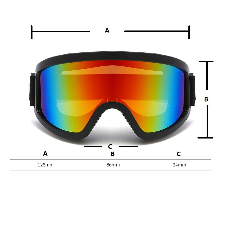 UV400 الرياضة التزلج نظارات الرجال النساء الشتاء حماية تزلج نظارات على الجليد نظارات المغناطيسي الثلوج نظارات متزلج اللون عدسة