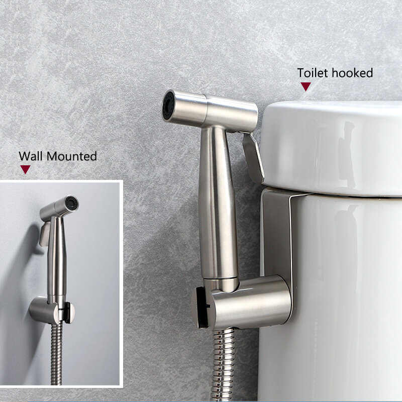 حزمة الشطافة اليدوية المحمولة للحمام, مصنوعة من الفولاذ المقاوم للصدأ، حنفية يد، تستخدم في الاستحمام والتنظيف