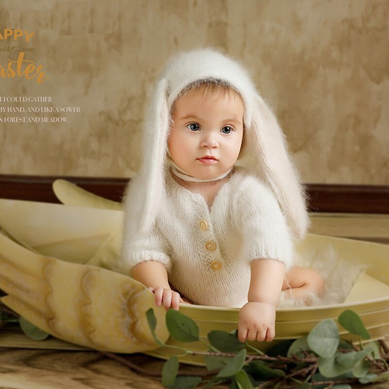 الدعائم التصوير الفوتوغرافي حديثي الولادة ، رومبير الأرنب غامض للطفل صور الدعامة